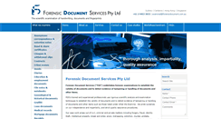 Desktop Screenshot of forensicdocument.com.au