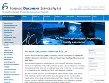 Tablet Screenshot of forensicdocument.com.au